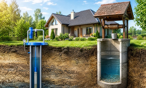Автономное водоснабжение загородного дома Ивантеевка: скважина или колодец